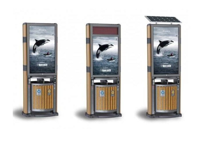 太陽能廣告垃圾箱 WB-048